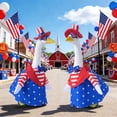 thumbnail image 5 of Aooww 4th of July Porch Goose Costume, Patriotic Outfit Set for Lawn Goose Decoration and Holiday Yard Display, B, 5 of 6