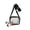 Black#160, variant on Transparent Bag, Crossbody Bag, Small Square Bag, Adjustable Wide Strap, PVC Material, Travel and Security Check Ready, White, Packaging Included