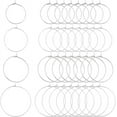 thumbnail image 5 of DIY 80pcs 4 Sizes 20/25/30/40mm Ring Ear Wires 316 Stainless Steel Hoop Earring Findings 0.7mm Pin DIY Hypoallergenic Earring DIY, 5 of 9