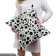 thumbnail image 4 of Ambesonne Black and White Fabric by the Yard Upholstery, Big Small Dots, 2 Yards, Black White, 4 of 4