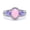 Pink, variant on Chelsey Pink or White Oval Shape Simulated Fire Opal Purple Cz Ring Ginger Lyne Collection