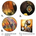 thumbnail image 3 of Designart "Painting Beauty of African Woman in Yellow IV" Fashion Framed Wall Art - Glam Orange Woman African American Living Room Framed Canvas Art, 3 of 6