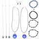 thumbnail image 4 of 1 juego de collar con colgante de ojo malvado, pendientes de ojo malvado, pulsera protectora, conjunto de joyas, amuletos de ojo malvado, joyas, 4 of 7