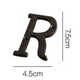 thumbnail image 3 of Wrought Iron Decorations Creative DIY House Number Casts Iron Metal Letters room decor home decor, 3 of 3