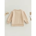 thumbnail image 4 of Bagilaanoe Toddler Baby Girl Casual Sweatshirt Long Sleeve Letter Print Pullover 6M 12M 18M 24M 3T 4T Kids Fall Loose Tee Tops, 4 of 9