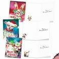 thumbnail image 4 of 20 Merry Christmas Note Cards Pack (10 Designs, 2 Each) - Sassy Seasonal Animals (4" x 5.12") AM8850XSG-B2x10, 4 of 6