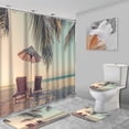 thumbnail image 7 of 4 Pcs Science Fiction Shower Curtain Sets with Rugs for Bathroom Decor,Astronaut Space Bathroom Shower Curtain Sets,Solar Eclipse Bathroom Sets with Shower Curtain and Rugs, 7 of 7
