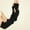 Black, variant on 2025 Fingerless Gloves Women Stretch Knitted Arm Warmers Long Sleeve Hand Warps for Daily Use