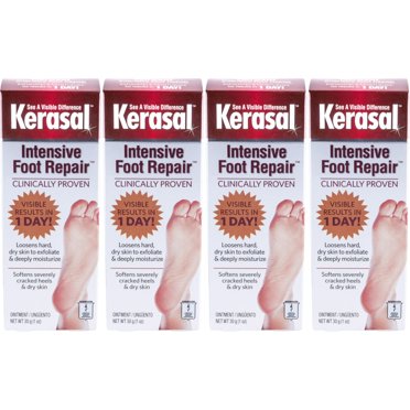 Kerasal Intensive Foot Repair Skin Healing Ointment For Cracked Heels And Dry Feet 1 Oz Walmart Com Kerasal Intensive Foot Repair Skin Healing Ointment For Cracked Heels And Dry Feet 1 Oz Walmart Com