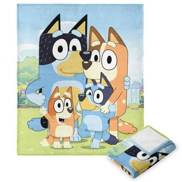 Bluey Family Garden Silk Touch Throw Blanket