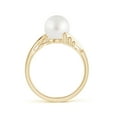 thumbnail image 2 of ANGARA South Sea Cultured Pearl Ring with Wing Motifs in 14K Yellow Gold for Women | June Birthstone, Birthday, Anniversary, Jewelry Gift for Women | Pearl Ring, 2 of 9