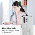 thumbnail image 2 of Compatible with Samsung A33 5G Case Clear Glitter Sparkly Cases Shockproof Samsung Galaxy A33 5G Phone Case Silicone Cute Slim Protective Case (Samsung A33 5G, Clear), 2 of 13