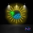 thumbnail image 5 of Shinelab Sun Wave Neon Sign, Sunrise Wave Led Sign, Ocean Waves Led Light, Sun Waves Wall Art, Waves Home Wall Decor 1057, 5 of 5