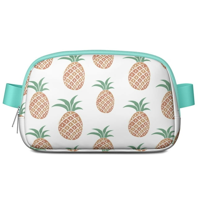 Pineapple Paradise Fanny Pack – Waterproof Adjustable Waist Bag with Hawaiian-Inspired Design, Perfect for Luaus & Tropical Events