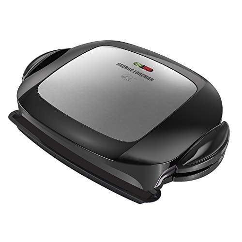 New George Foreman GR2080B 5-Serving Classic Plate Grill Black One Size New George Foreman GR2080B 5-Serving Classic Plate Grill Black One Size