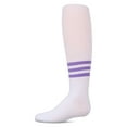thumbnail image 4 of MeMoi Girls Opaque Ribbed Bright-Stripe Cotton-Rich Tights - Girls - Female, 14, Pink, 4 of 11