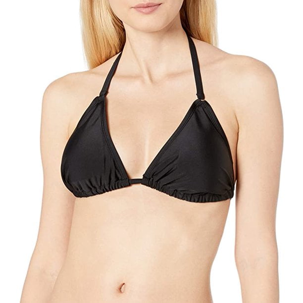 Smart Sexy Women s Triangle Bikini Top Black Large Walmart