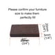 thumbnail image 2 of Uxcell Almohadillas de Fieltro para Muebles de 24 Piezas Marrón, Protector de Suelo Cuadrado para Patas de Sillas 20 x 20 x 5mm, 2 of 7