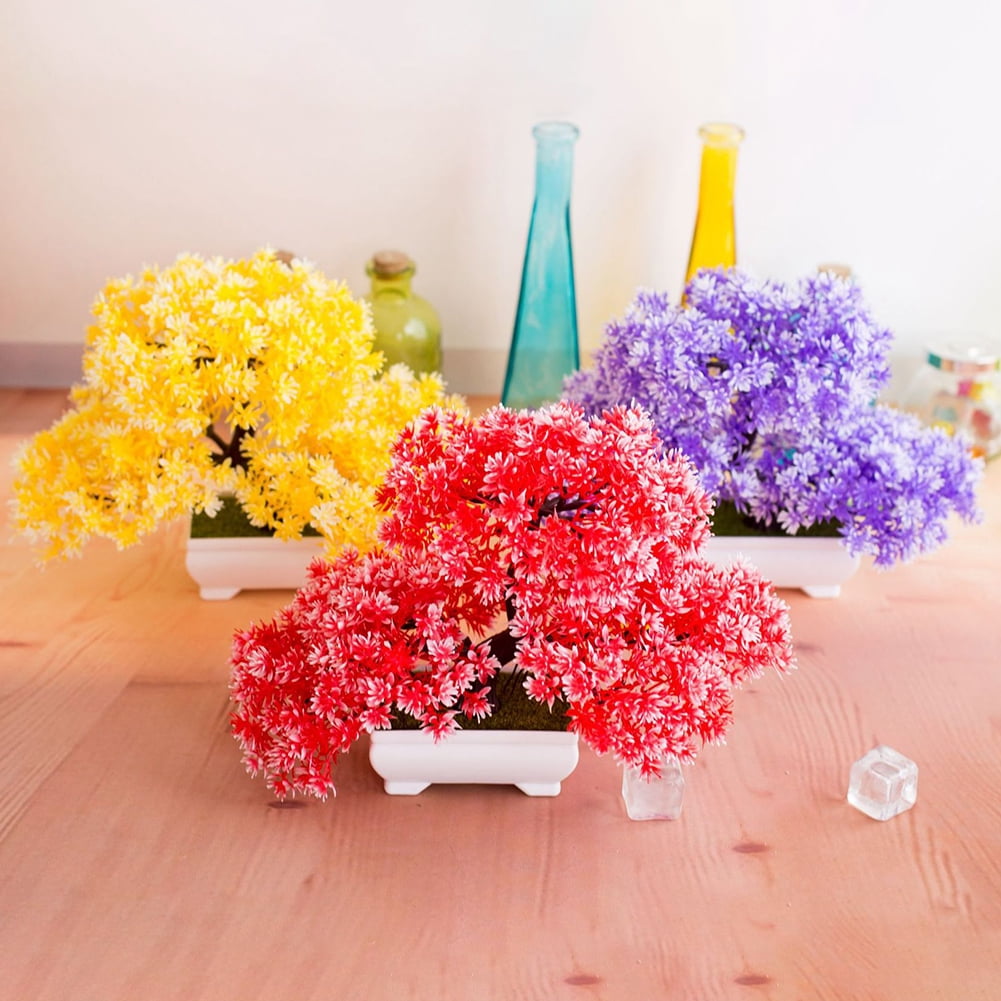 VERMON Artificial ornamental plant,Artificial Tree Plant Bonsai Garden
