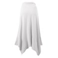 thumbnail image 3 of Doublju Women's Flowy Handkerchief Hemline Midi Skirt (Plus Size Available), 3 of 4