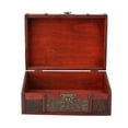 thumbnail image 3 of Vintage Wooden Storage Box Small Size Book Jewelry Storage Box Organizer (#2), 3 of 11