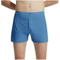 thumbnail image 3 of OVAFBAU Men's Pajama Bottoms Sleep Shorts Men's Summer Casual Loose Mesh Breathable Boxers Sleep Shorts Sleepwear, 3 of 6