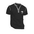 thumbnail image 1 of Camisa de manga corta para hombre con estampado de cocoteros: poliéster, estilo retro, informal/deportiva, lavable a máquina, corte regular (S-XXXL), 1 of 4