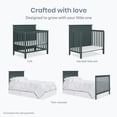 thumbnail image 5 of Dream On Me Ava 4-in-1 Convertible Mini Crib, Olive, 5 of 9
