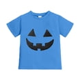 thumbnail image 2 of Kiijoy Little Girls Halloween Pumpkin Tee Kids Short Sleeve Casual T-Shirt, Sizes 6-7, 2 of 4