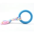 thumbnail image 4 of NIBOLOG Dog Chew Toy Stress Relief Bite Resistant with Cloth Strip Small Medium Large Dog Round Ring Teething Toy Pet Supplies, 4 of 8