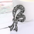 thumbnail image 1 of Vintage Rhinestones Brooch Lapel Pin Scarf Clothes Decoration Accessory, 1 of 7