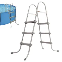 HECASA Above Ground Swimming Pool Ladder for 36" Wall Height Pools Steel