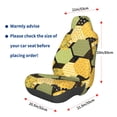 thumbnail image 2 of Picia Bee honey Print Waterproof Sweating Car Seat Cover for Post Gym Workout, Running, Beach and Hiking, Universal Fit Anti-Slip Bucket Seat Protector, 2 of 5