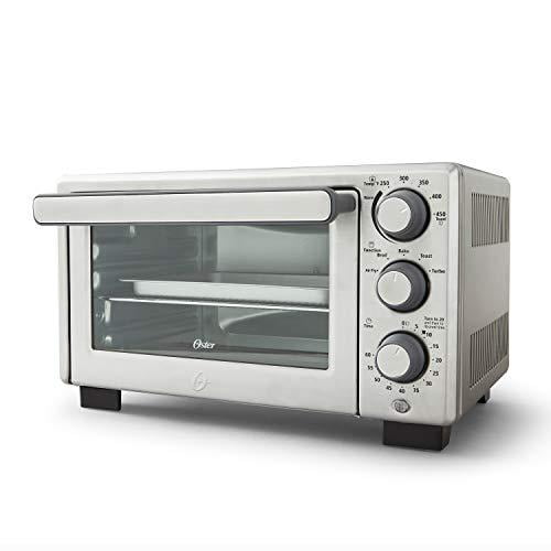 oster compact countertop oven with air fryer, stainless steel - Walmart