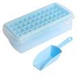 thumbnail image 1 of CZWL&HG Bandeja de cubitos de hielo con tapa y cubo|Bandeja de hielo de silicona con 36 pepitas| Los moldes para cubitos de hielo flexibles y seguros vienen con recipiente para hielo, pala y tapa (negro) Vhermosa Utensilios de Cocina, 1 of 6