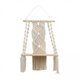 thumbnail image 1 of 2x Estante para colgar en de tapiz beige, tapices tejidos de macramé bohemio, decoración de estante flotante, borla, decoración para hogar, 1 of 8