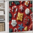 thumbnail image 5 of Shower Curtain sets and Bath Mat Set, Christmas Treats Pattern Printed on Shower Curtain and Liner Set, Great for Master Bath Beach House Modern Home, 72 x 72 inches, 5 of 8