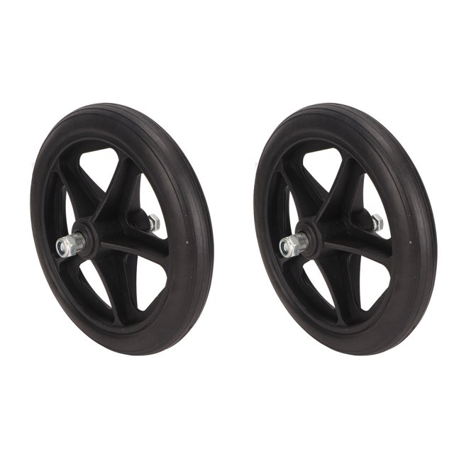 Roue de Fauteuil Roulant, Pneu en Caoutchouc 2 Pcs Roulant Stable Large Application pour Déplacer