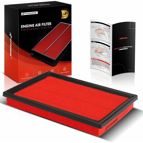 A-Premium Pre-oiled Engine Air Filter Compatible with Toyota Camry 12-17 2.5L, RAV4 13-18 2.5L, Avalon 13-18 2.5L & Lexus HS250h 10-12, ES300h 13-18, LS460 07-17, LS600h 08-16