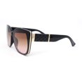 thumbnail image 3 of 90s Designer Oversize Cat Eye Fashion Chic Sunglasses Black - Brown Pink, 3 of 4