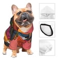 thumbnail image 3 of Honeii Hip Hummingbird In Jacket Print Small Dog Hoodies Pet Hooded Sweatshirts Fall Winter Puppy Cat Sweaters Warm Clothes for Small Dogs Outfits Costume-Large, 3 of 7