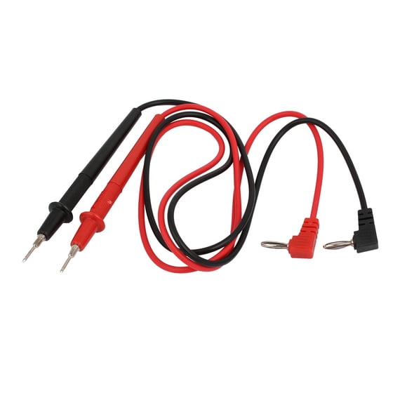Unique Bargains 2Pcs 4mm Multimeter Volt Testing Lead Probe Tester Wire Cord Red Black