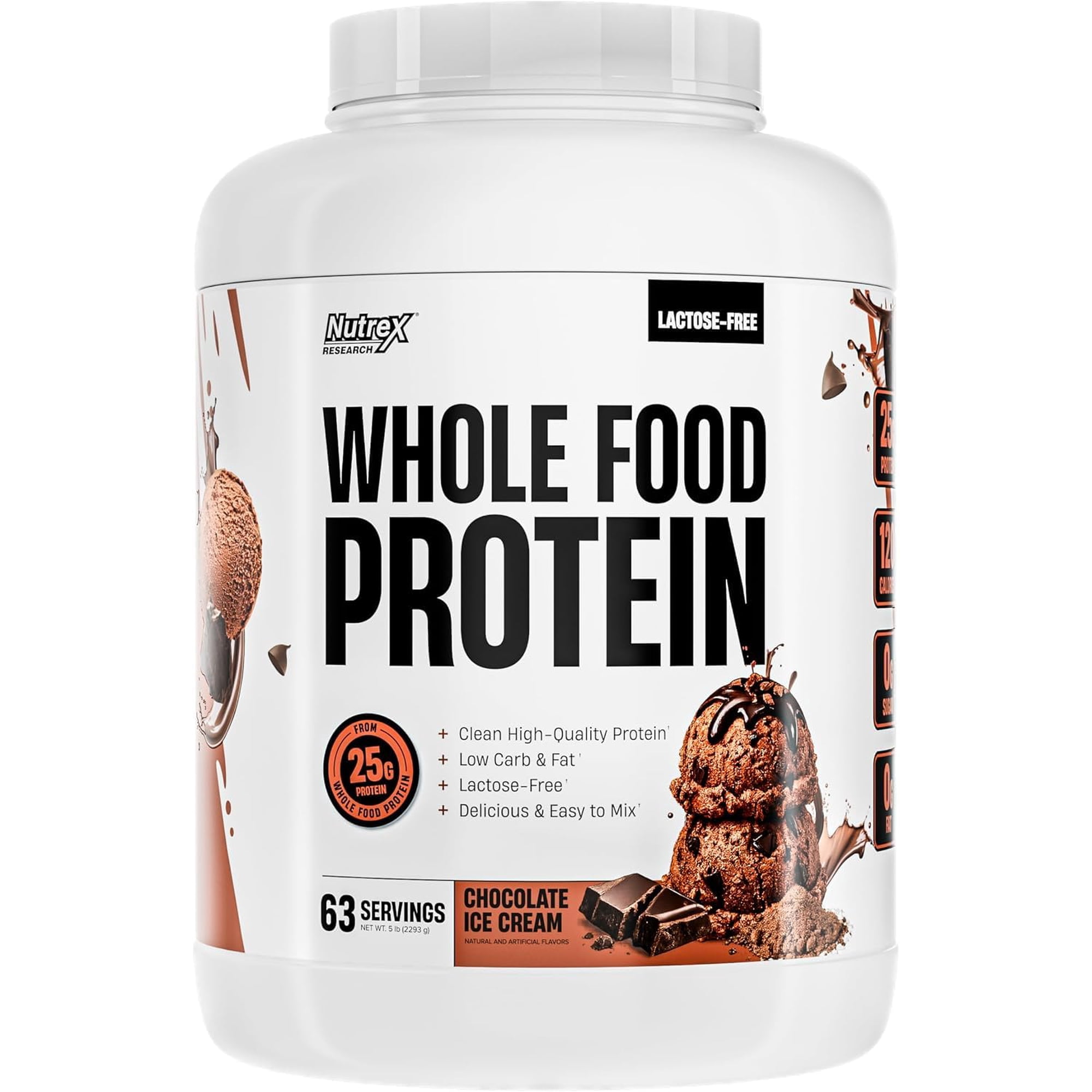 Whole Food Protein Chocolate Ice Cream 5lb