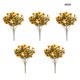 thumbnail image 5 of Yuarrent 5 piezas de flores artificiales cabezas de plantas falsas flores de seda de crisantemo hogar Hotel Oficina jardín accesorios de fotografía Decoración Amarillo otoñal Yuarrent HA084594-07, 5 of 6