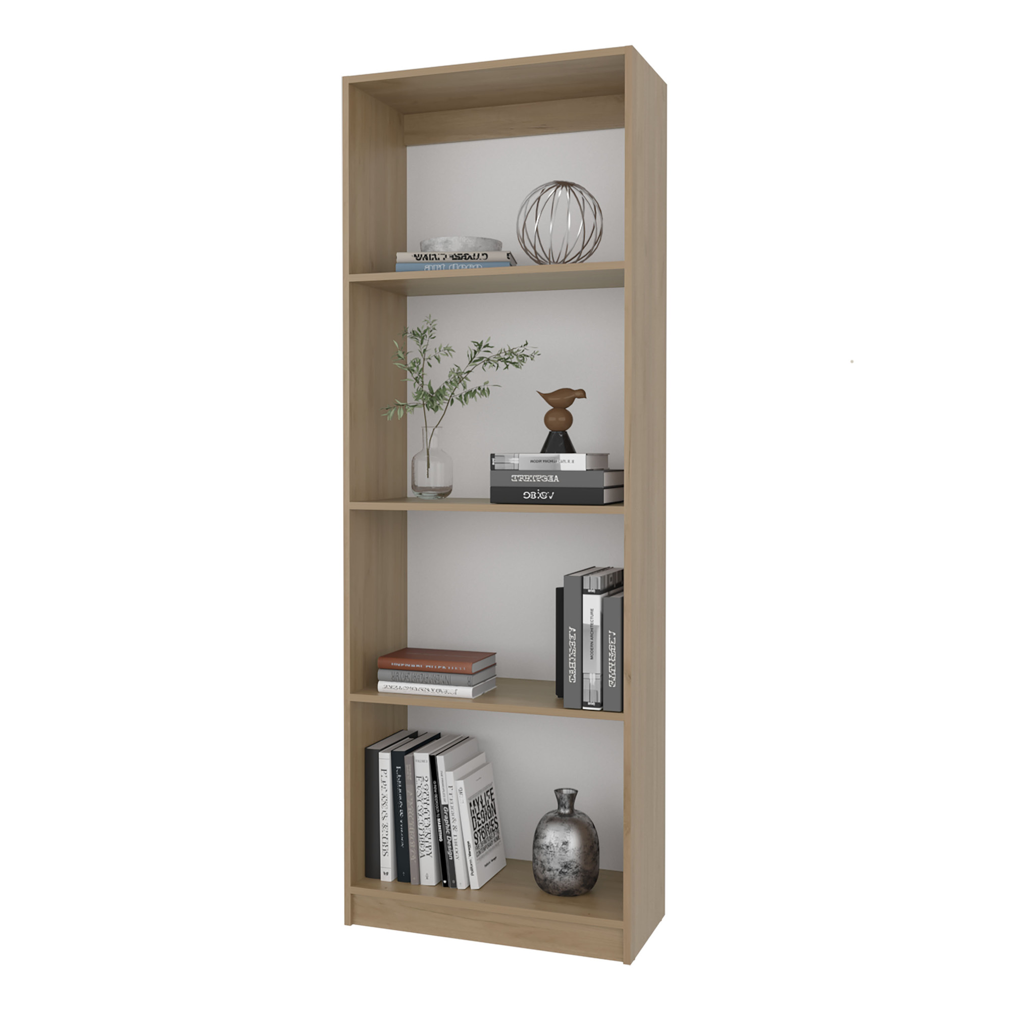 71.1" Tall Bookcase with Open Storage and 4 Shelves ,Display Storage Shelves Open Bookshelf for Home Office