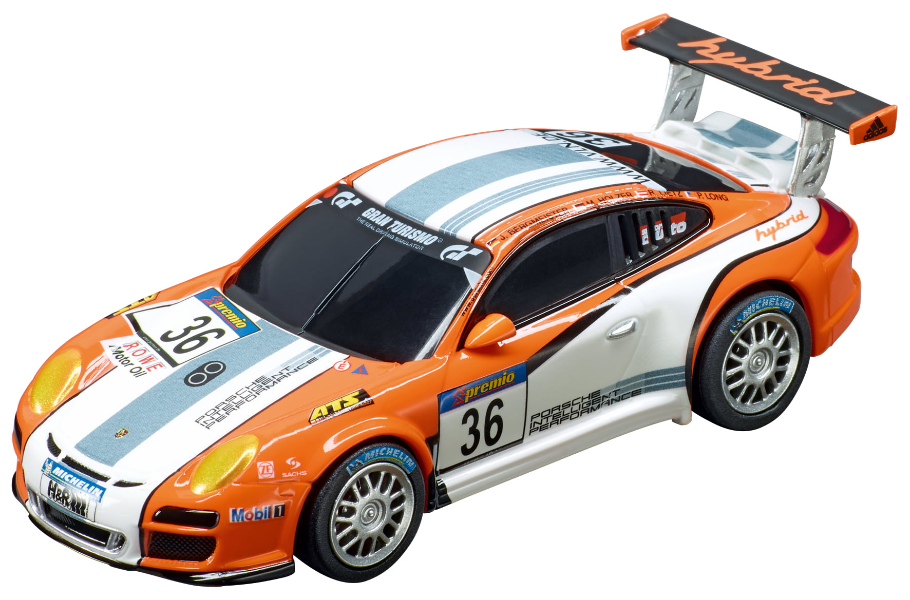 Carrera GO!!! GT Competition Slot Car Race Track Set featuring Porsche GT3  Hybrid versus Chevrolet Corvette C7R 