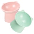 thumbnail image 3 of UPOUART 2Pcs Elevated Pet Bowl with Tilted Design Assorted Colors Durable Raised Feeding Bowls, 3 of 7