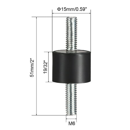 25 32 X 19 32 Rubber Shock Absorber Vibration Isolator