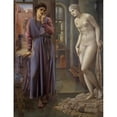 thumbnail image 3 of Sir Edward Coley Burne-Jones 12x14 Black Modern Framed Museum Art Print Titled - Pygmalion and the Image - the Hand Refrains (1878), 3 of 5