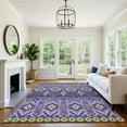 thumbnail image 7 of Addison Rugs Mayfield Premium Machine Washable Transitional Aztec Purple Rectangle Rug, 2'6" x 3'10", 7 of 7